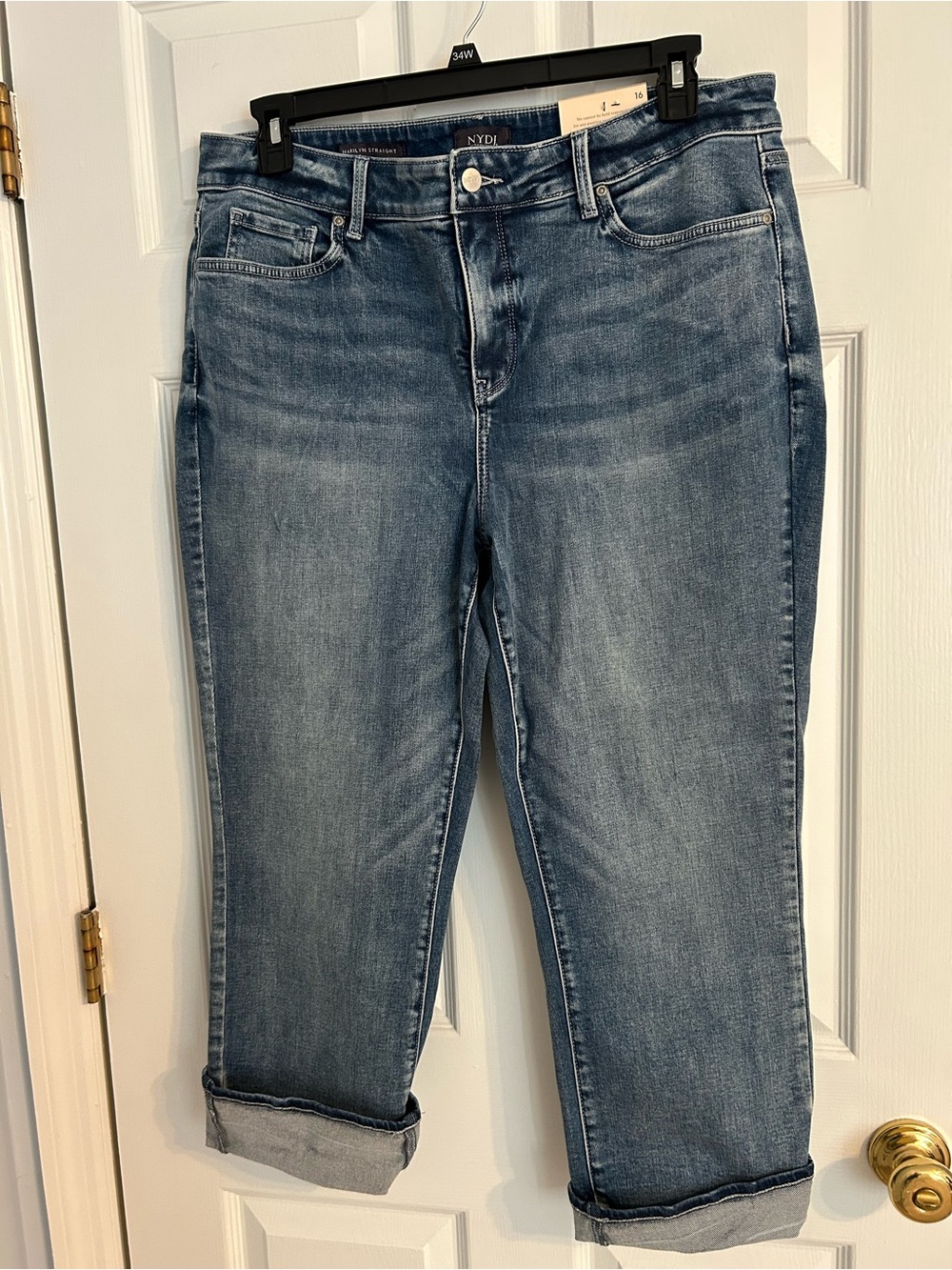NWT NYDJ Marilyn Straight Ankle Crop Jeans